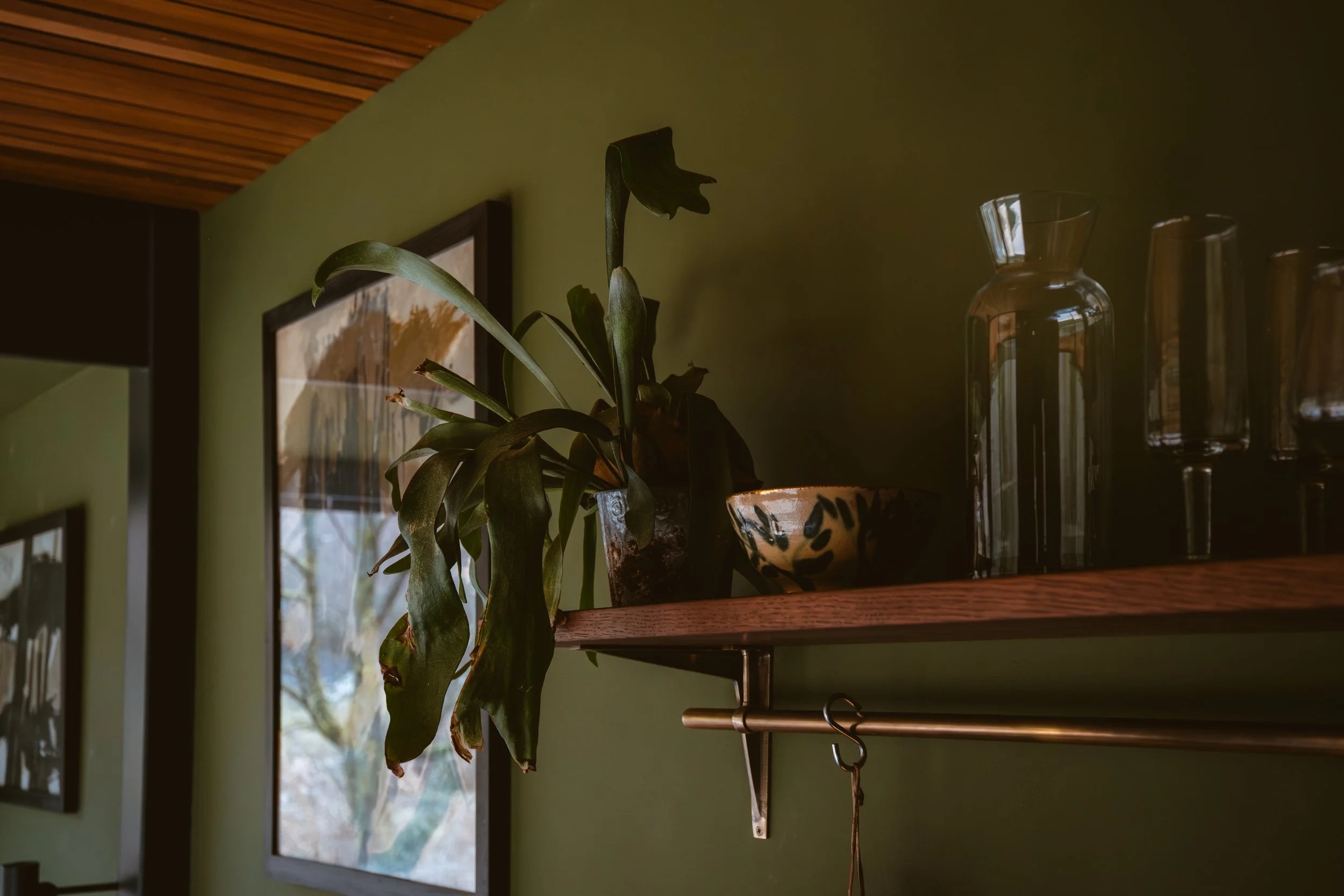 Considered interior details inside the lodge